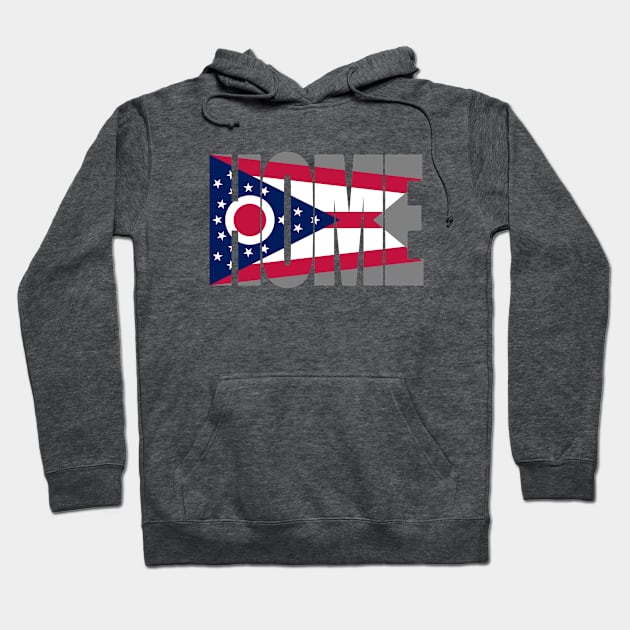 Ohio Home - State Flag Hoodie by DonDota